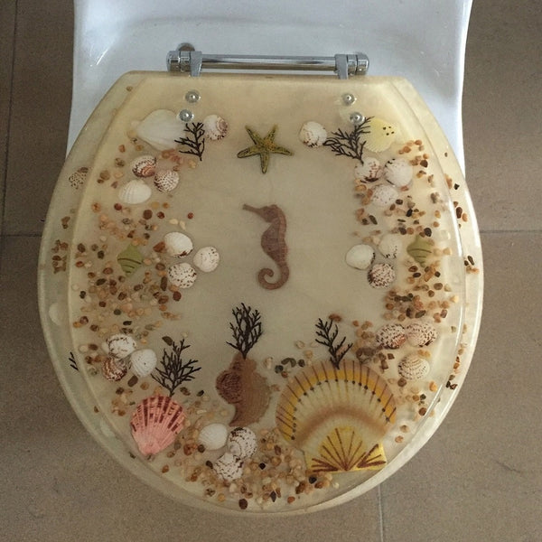 Decorative Toilet Seat Seahorse